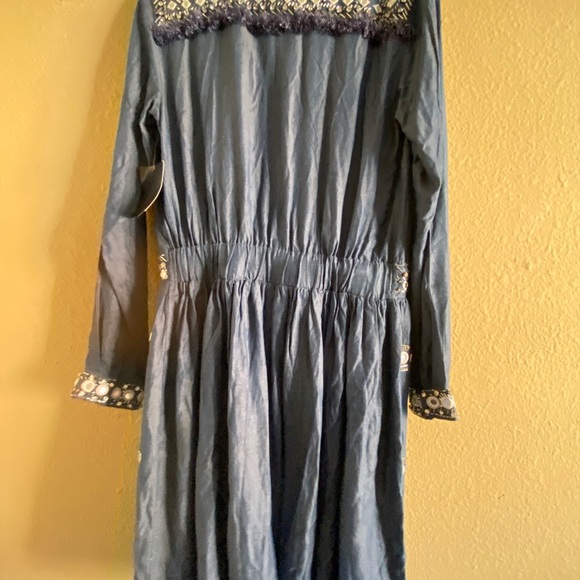 Boston Proper NWT Chambray Dress SZ 10 - Picture 9 of 12
